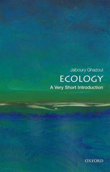 Ecology Jaboury